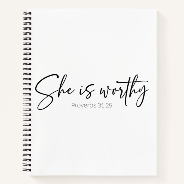 She Is Worthy | Proverbs 31 Journal  (Front)