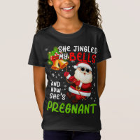 She Jingled My Bells Pregnant Cute Christmas Santa