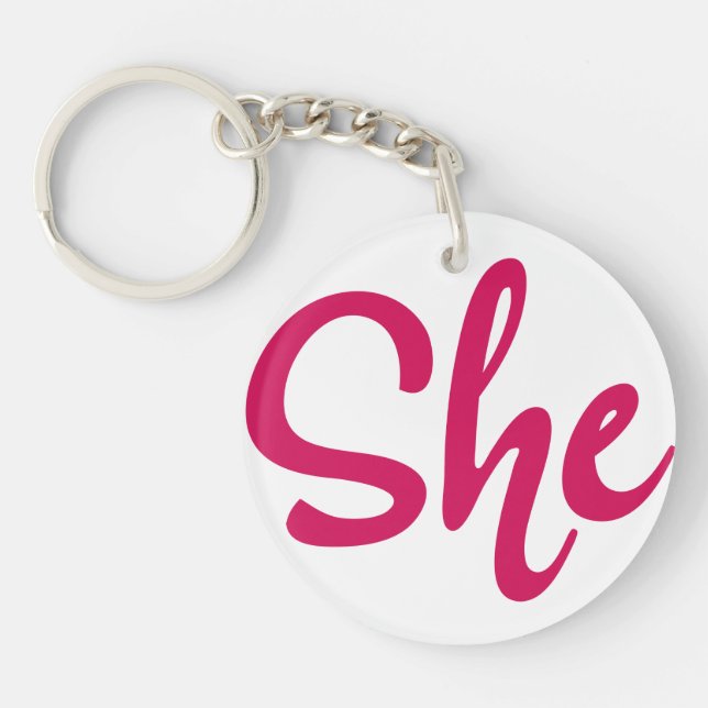 She Keychain (Front)