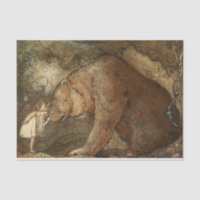 “She Kissed the Bear” by John Bauer