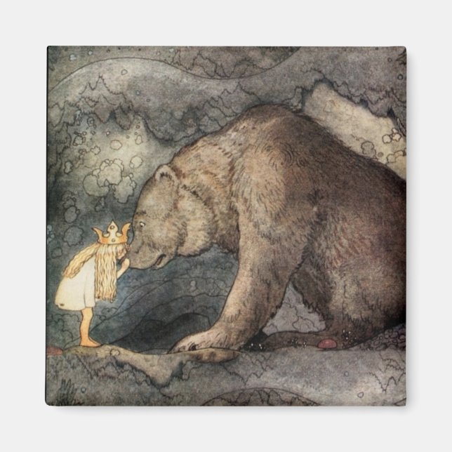 She Kissed the Bear's Nose Magnet (Front)