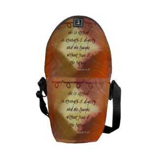 She Laughs Without Fear Of The Future Courier Bag