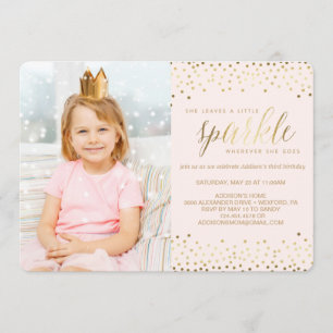 She Leaves a Little Sparkle® BIRTHDAY INVITATION
