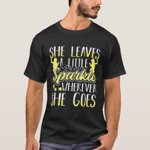 She Leaves A Little Sparkle Inspirational Newborn T-Shirt