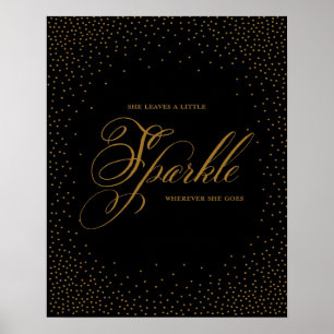 She Leaves a Little Sparkle - Premiumd Canvas Poster