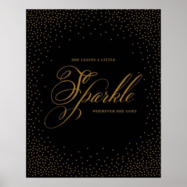 She Leaves a Little Sparkle - Premiumd Canvas Poster (Front)