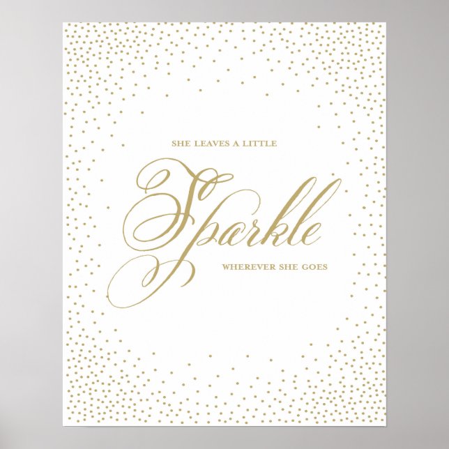She Leaves a Little Sparkle - Premiumd Canvas Poster (Front)