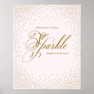 She Leaves a Little Sparkle - Premiumd Canvas Poster