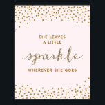 She Leaves a Little Sparkle - Premiumd Canvas Poster<br><div class="desc"></div>