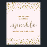 She Leaves a Little Sparkle - Premiumd Canvas Poster<br><div class="desc"></div>