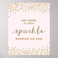 She Leaves a Little Sparkle - Premiumd Canvas