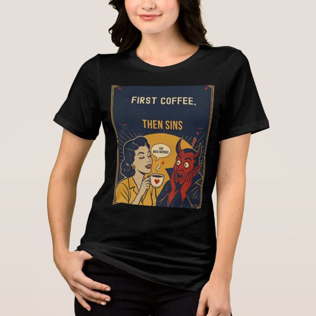 She Likes the Devil Tri-Blend Shirt (Front)