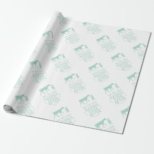 She Lived Happily Ever After Equestrian Horse Wrapping Paper