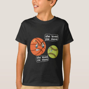 She Love Me More Softll Sketll T-Shirt