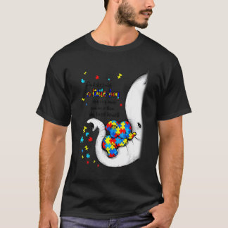 She Loved A Little Boy Baby Elephant Autism Awaren T-Shirt