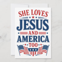 She Loves Jesus and America Too