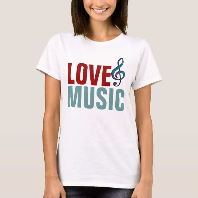 she loves music T-Shirt (Front)