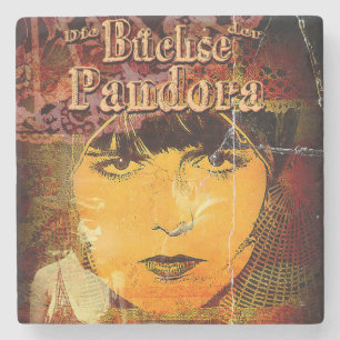 She opened the box stone coaster