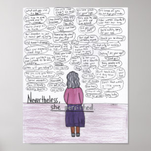 She Persisted (Ageism) Poster