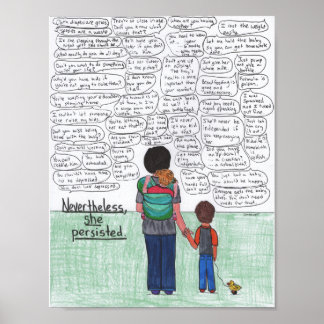 She Persisted (Motherhood) Poster