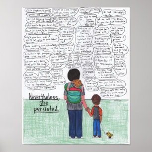 She Persisted (Motherhood) Poster