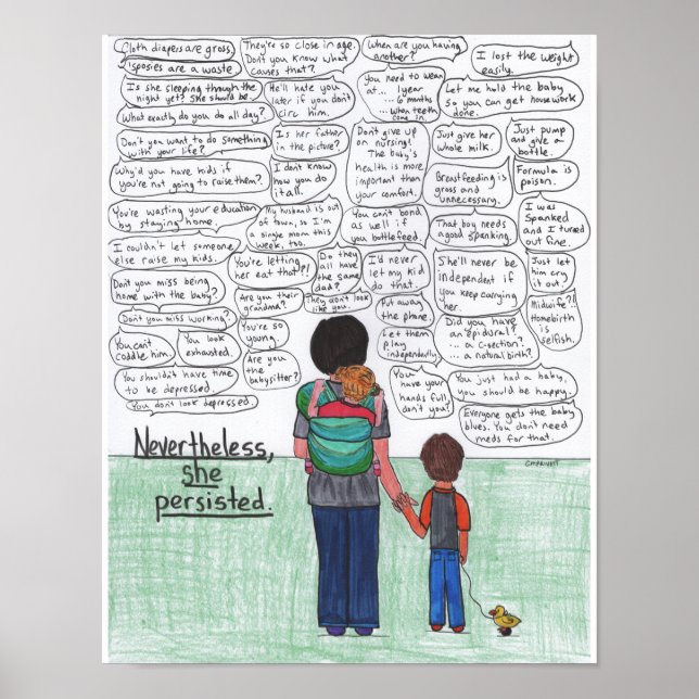 She Persisted (Motherhood) Poster (Front)