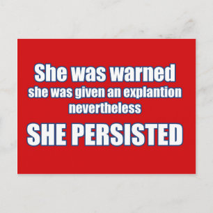 She Persisted Postcard