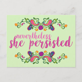 She Persisted Postcard