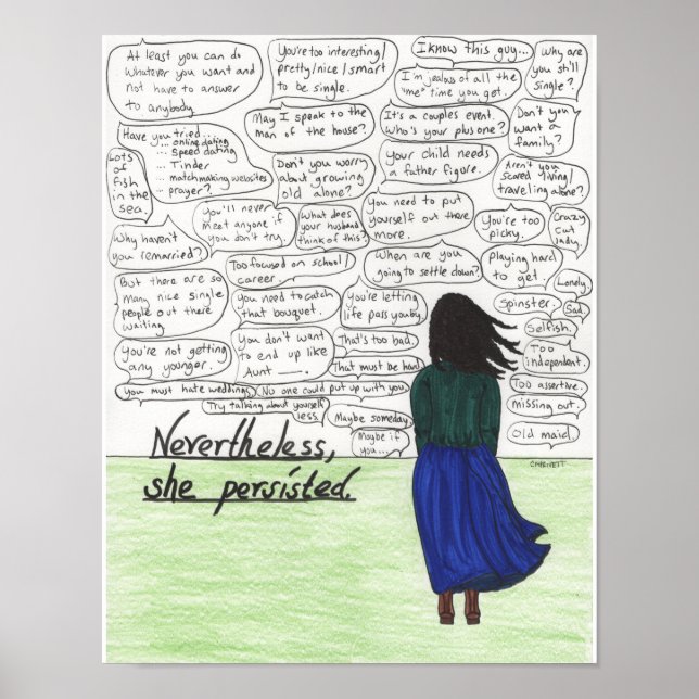 She Persisted (Single Women) Poster (Front)