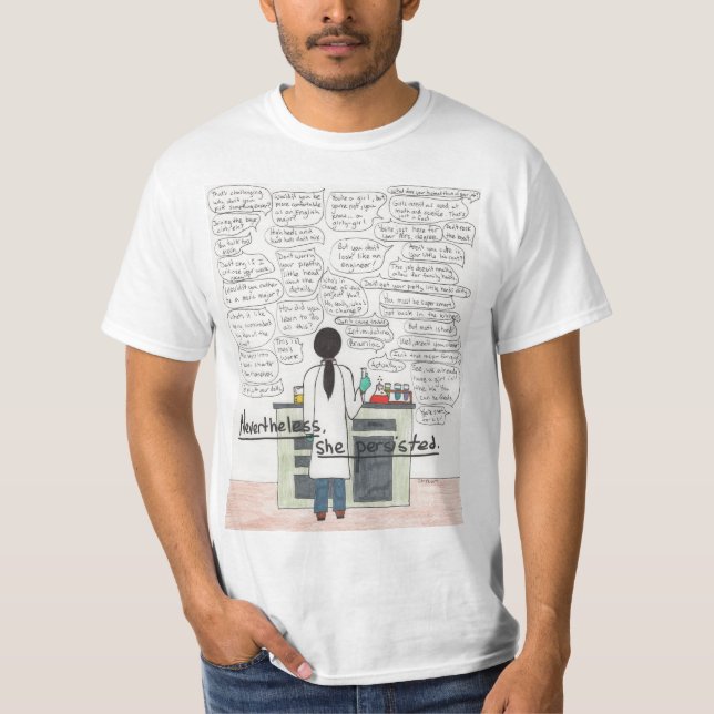 She Persisted (STEM) T-Shirt (Front)