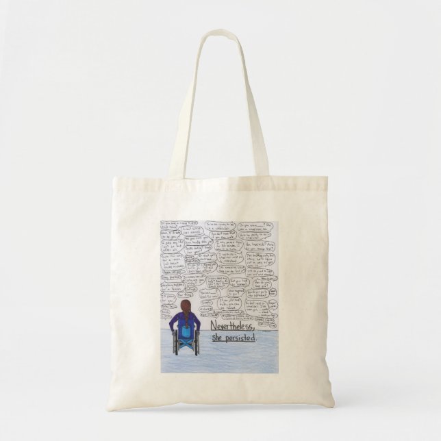 She Persisted (Wheelchair) Tote Bag (Front)