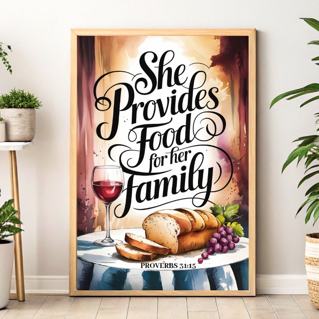She Provides for Her Family – Christian Wall Art (Creator Uploaded)
