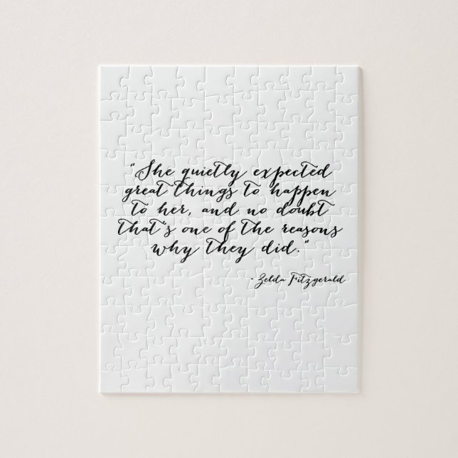 She quietly expected great things jigsaw puzzle (Vertical)