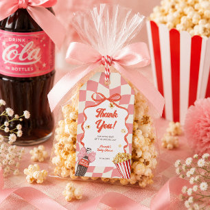 She Ready To Pop Soda Cola Retro Pink Baby Shower Gift Tags