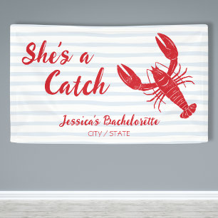 She’s a Catch Lobster Bachelorette Party Banner