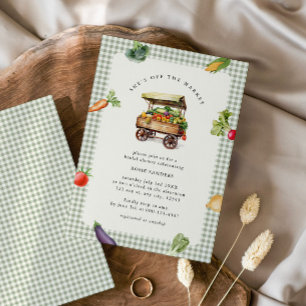 She’s Fresh Off The Market Bridal Shower Invitation