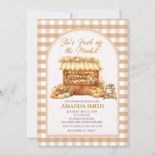 She’s Fresh Off The Market Fall Bridal Shower Invitation