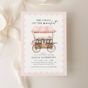 She’s Fresh Off the Market Floral Bridal Shower Invitation