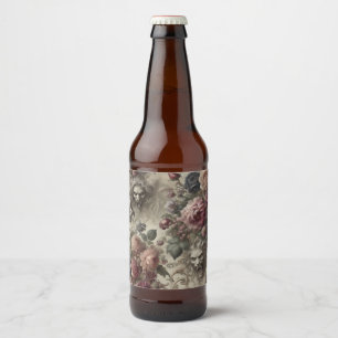 She’s Got Claws – Gothic Floral  Beer Bottle Label