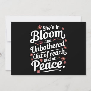 She’s In Bloom And Unbothered Out Of Reach And At  Invitation