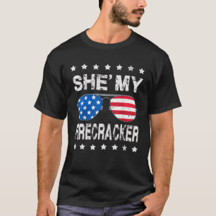 She s My Firecracker His And Hers 4th July Matchin T-Shirt