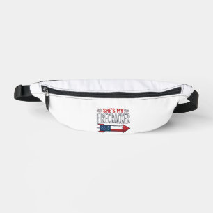 She’s My Firecracker Patriotic Couple Design_1 Bum Bags