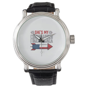 She’s My Firecracker Patriotic Couple Design_1 Watch