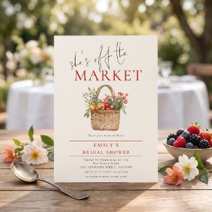 She’s Off the Market Farmers Market Bridal Shower Invitation