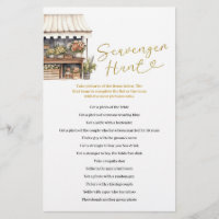 She’s Off the Market Scavenger Hunt Games Card