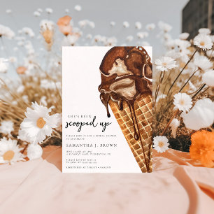 She’s Scooped Up Bridal Shower Invitation