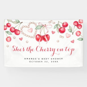 She’s the Cherry on Top Baby Shower Banner