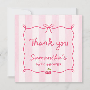 She’s the Cherry on Top Thank You Card