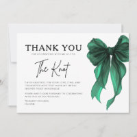 She’s Tying The Knot Green Bow Bridal Shower