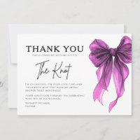She’s Tying The Knot Purple Bow Bridal Shower
